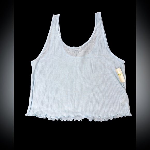aerie Tops - Offline by Aerie Light Blue Ribbed Tank Top